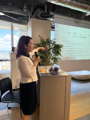 ひふ・うふふ特別講座で丸山が話をしているところ